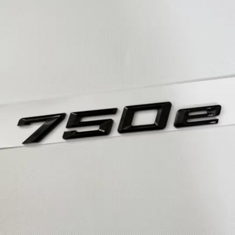 3D ABS Car Trunk Words Letters Logo Badge Emblem Decals Sticker For BMW 7 Series 730e 740e 745e 750e 760e F01 F02 G11 G12 uw2