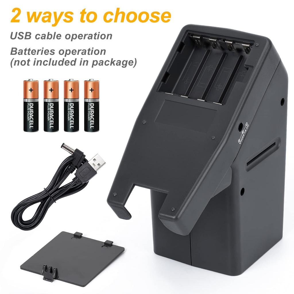 DGODRT 35 мм слайд-просмотрщик для негативов и слайд-просмотрщиков с 3-кратным увеличением и светодиодной подсветкой, питание от USB