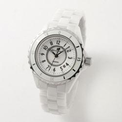 Salvatore Marra Women's Ceramic Belt SM25151-WHA Wrist Watch