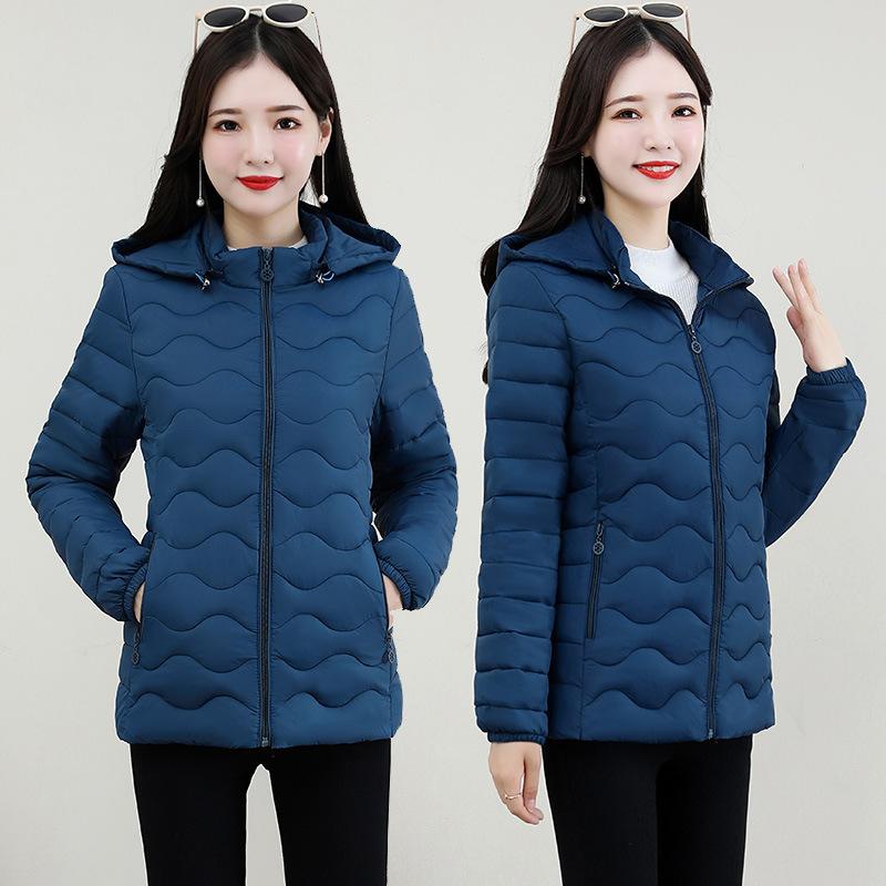 Легкая женская короткая хлопковая куртка, облегающая и теплая хлопковая куртка, вестернизированная осенне-зимняя хлопковая куртка, новое универсальное пальто