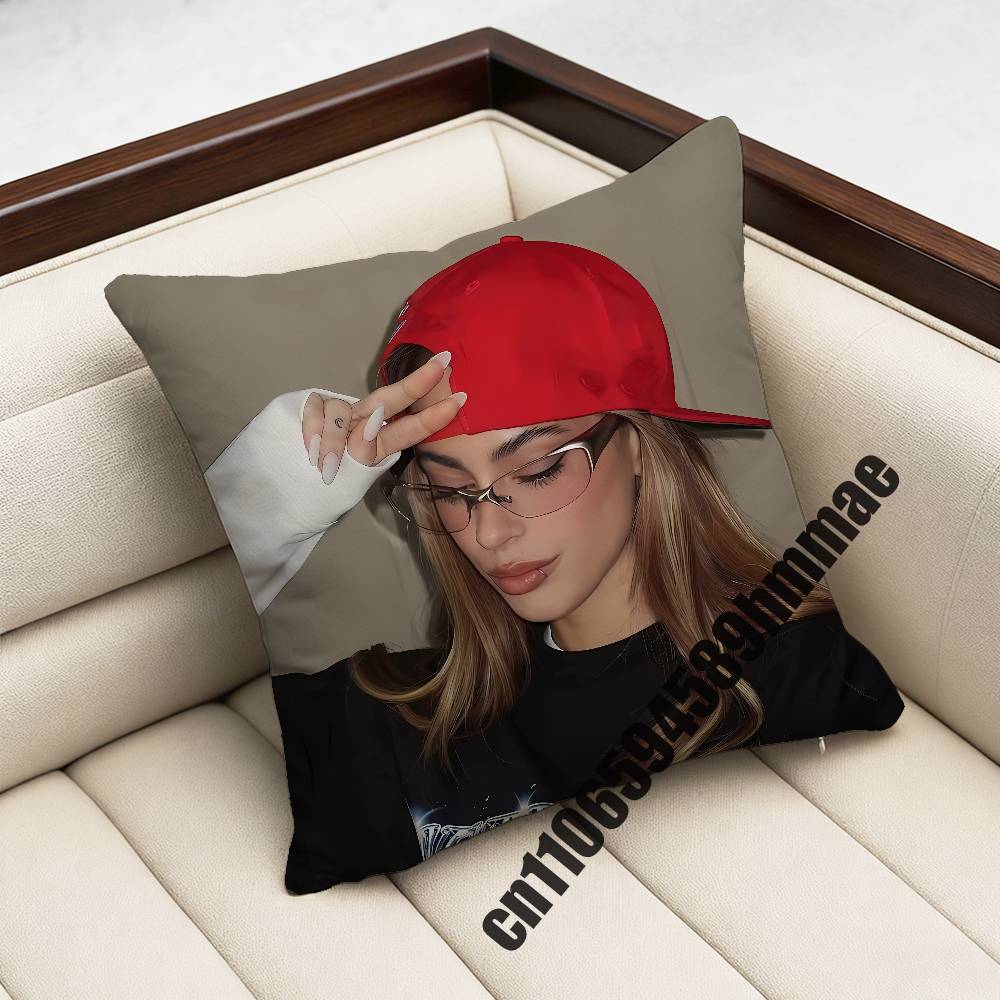 For Argentine Singer And Actress T-Tini Throw Pillow Case Sham 45X45Cm 40X40Cm Square Car Pillowcase Pad Cushion Cover