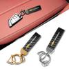 FGKLM1 Metal Car Keychain Leather Rope Key Rings Keyring for Chevrolet Spark Captiva Cruze Tracker Orlando Trax Accessories