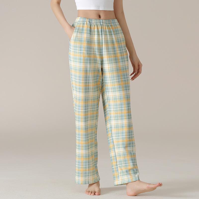 Women's Pure Cotton Loose Sleep Pants - Lightweight for Spring, Summer, and Autumn with Plus Sizes, Suitable for Casual Home or Outdoor Wear.