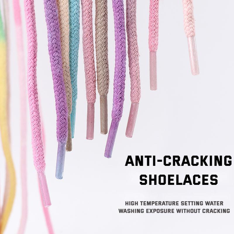 Круглые хлопковые цветные льняные шнурки для обуви, смелые круглые шнурки для кроссовок, шнурки для обуви, круглые шнурки для обуви, аксессуары