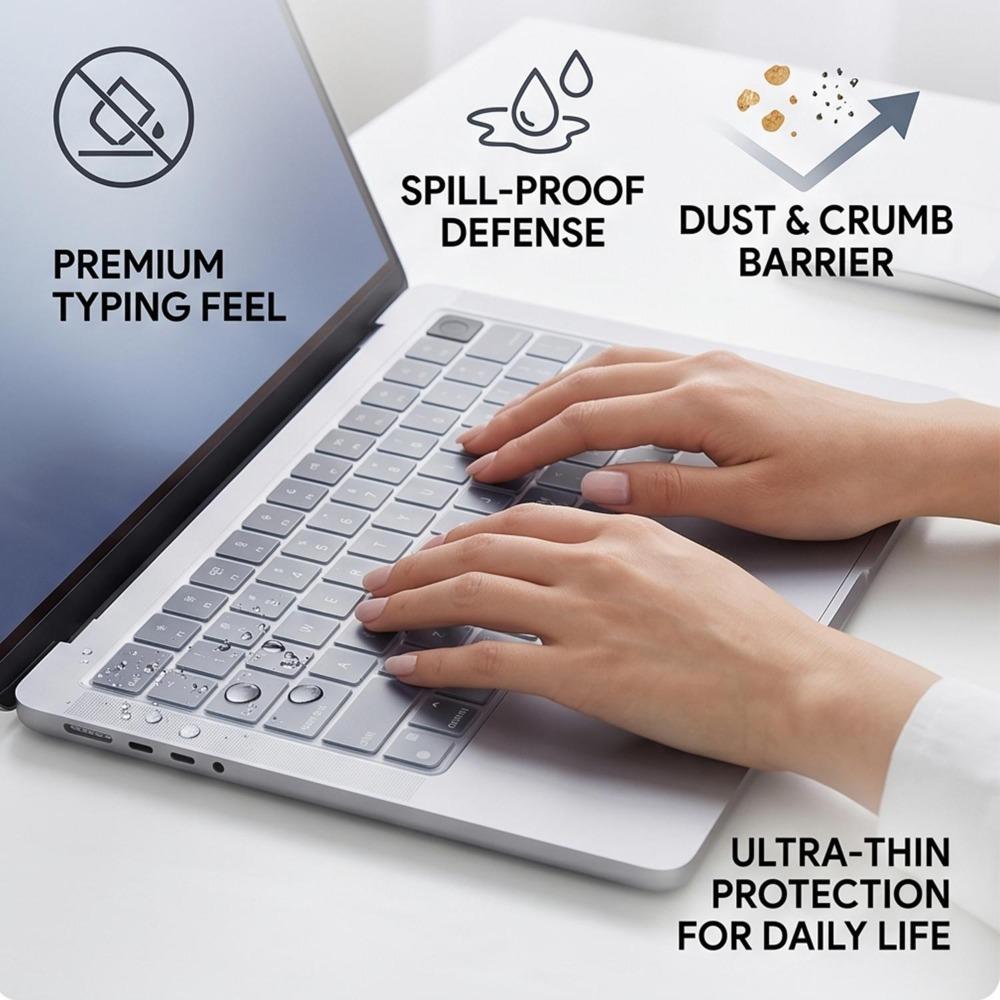 Премиальная защитная крышка для клавиатуры Macbook Neo 13" 2026 (А18) A3404 Ультратонкая прозрачная накладка на клавиатуру наклейка на кожу для ноутбука