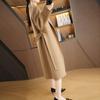 100% Wool Women Coat MODERN NEW SAGA Autumn Wool Long Coat Handmade Pea Coat Winter Warm Wool Long Jacket Overcoat