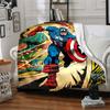 1Pc Captain America Action Blanket Soft And Comfortable Casual Warm Camping Travel Christmas Halloween Xmas Gift M928671