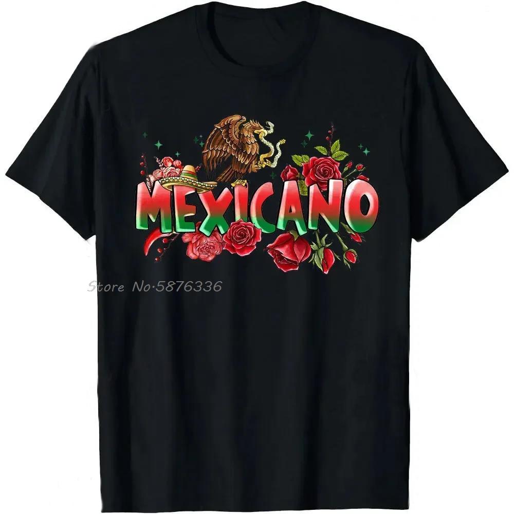 Графическая футболка к Дню независимости Мексики Орел Мексики Viva Mexico Графическая футболка Топы с круглым вырезом Футболки Унисекс Оверсайз Футболка