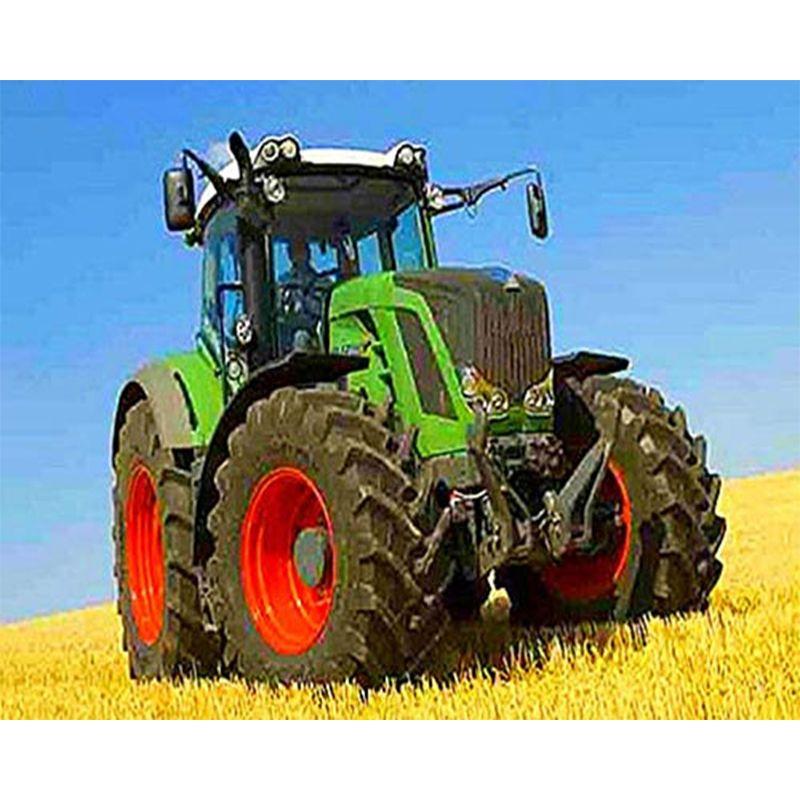 5D Diy Diamond Painting Tractor Rhinestone Art Diamond Embroidery Car Landscape Cross Stitch Full Drill Home Decor Gif