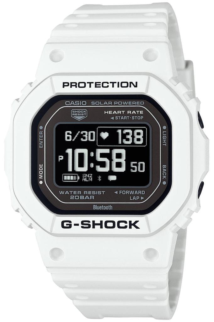Watch Heart Rate Monitor with Bluetooth White [Casio] G-Shock G-SQUAD DW-H5600-7JR Men's