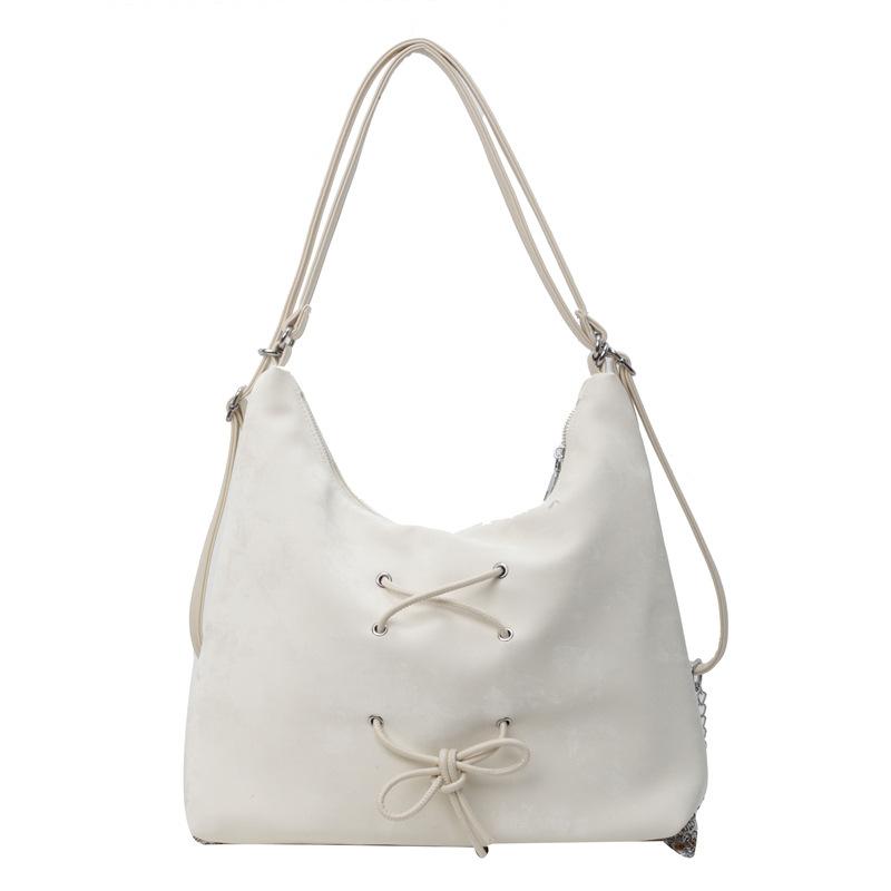 Модная женская сумка-мессенджер через плечо для студентов большой вместимости с бантом, новинка