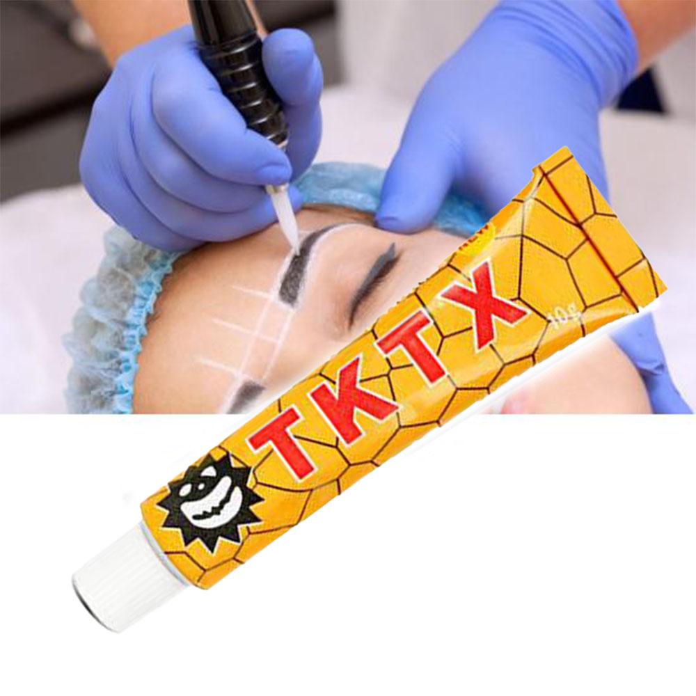 10 г анестетик для татуировки, быстрое онемение кожи, TKTX40%, желтый крем, полупостоянный