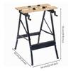 Folding Carpentry Workbench with Clamps Portable Foldable Metal