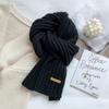 Knitting Knitted Scarf Thicken Long Shawl Classic Winter Cashmere Scarves  Student