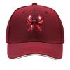 Glossy Red Ribbon Bow Illustration Graphic Sandwich Baseball Cap Unisex Women Sun Cap Outdoor Workouts Hat