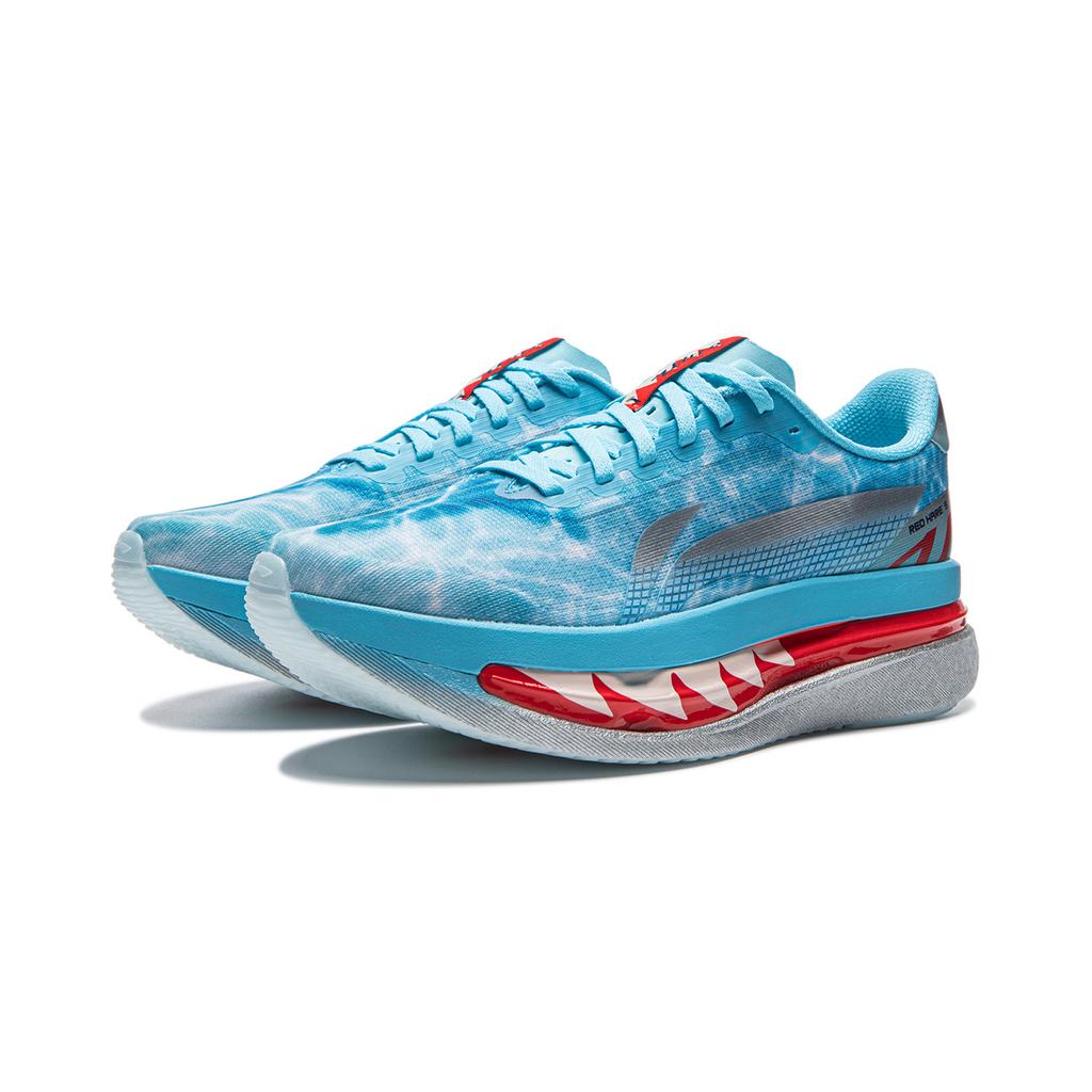Li Ning Red Rabbit 9 Ultra Big Shark Super Cushion Капсульная технология Сетчатый верх Женские кроссовки для бега Ярко-голубой ARPW008-47
