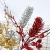Artificial Lily Wheat Ear Red Gold Christmas Arrangement Christmas Fruit Splice Leaves Christmas Tree Gold Powder Sequins