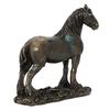 Carved Premium  Horse Figurine Cold Cast Bronze Decorative Resin Statue