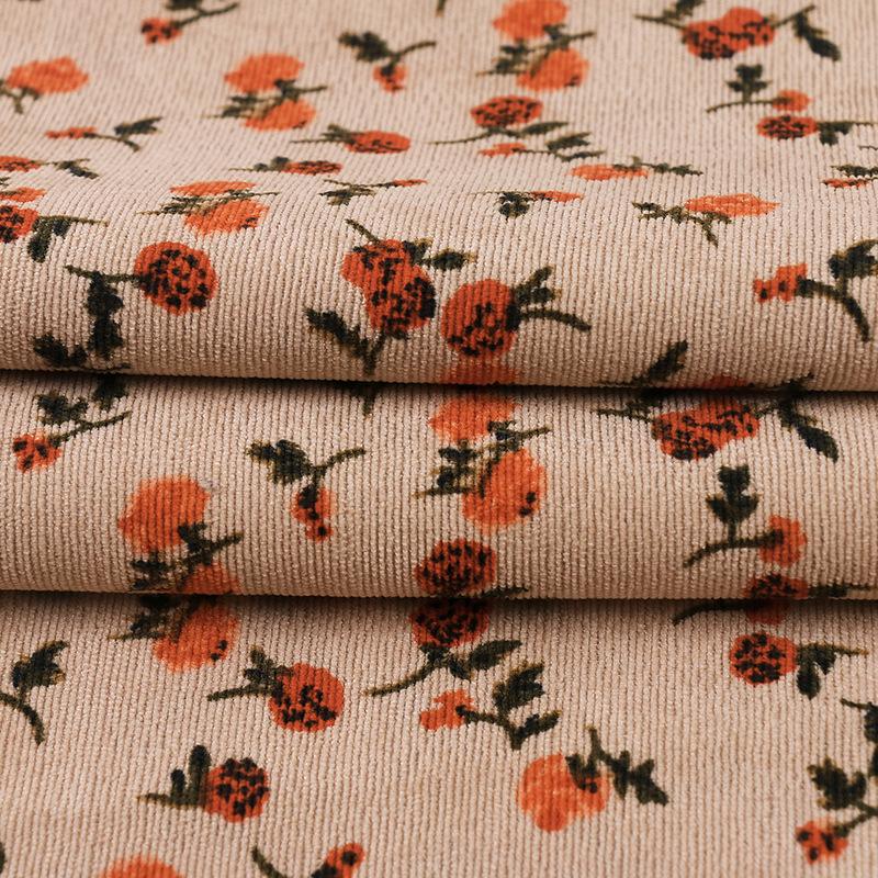 100*150 см винтажный цветочный принт бархатная мягкая вельветовая ткань для самостоятельного изготовления скатерти, платья, детской одежды, штор, сумок, швейной ткани