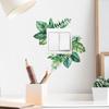 Fun-kg55 Тропический зеленый переключатель для растений, прикрепленный к крыльцу гостиной, украшение дома, настенная наклейка