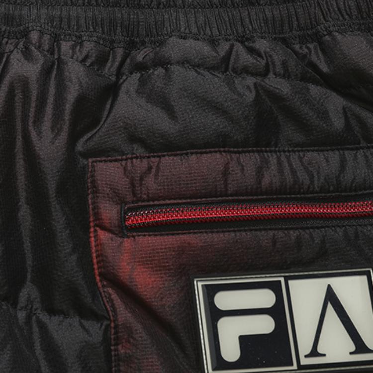 Fila Fusion Нашивка с логотипом Модные свободные штаны на гусином пуху Теплые штаны Унисекс низ Клоунско-красный T11U248805F-WI