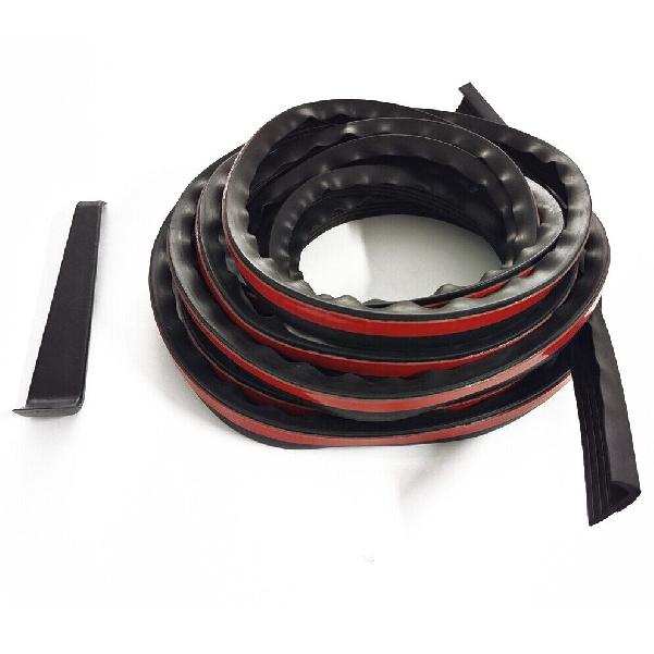 V Shape Car Door Seal Strip Rubber Weather Stripping Dustproof Self Adhesive 4M