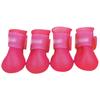 4Pcs Pet Shoes Dog Waterproof Rain Boots Booties Rubber Shoes Candy Colors