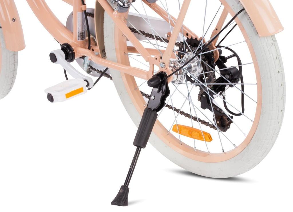 Велосипед 20 дюймов Для Девочки Детский Shimano 6 Скоростей Flower Bike Абрикосовый Sun Baby