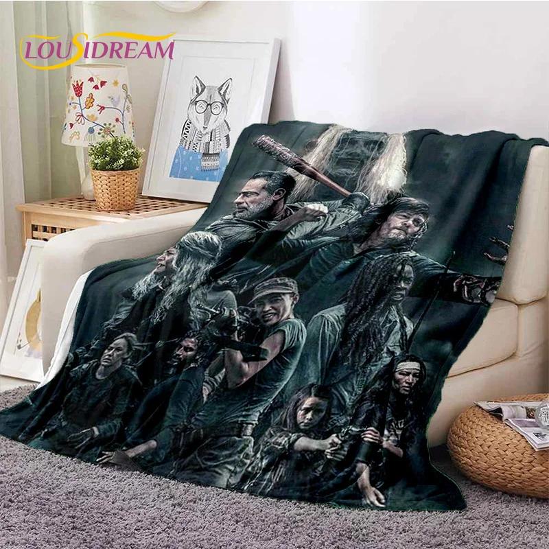 Ходячие мертвецы Линкольн TWD Мягкое фланелевое одеяло для кроватей Спальни Дивана Пикника, Плед для Накрытия на Улице Отдыха Дневного Сна Подарок