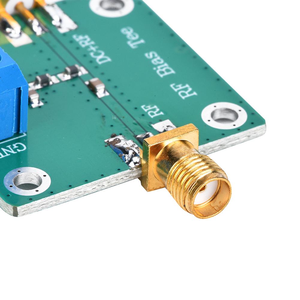Bias Tee Block RF Power Supply, 10-6000MHz Wideband Amplifier Active with SMA Connector for Communication Data Injection