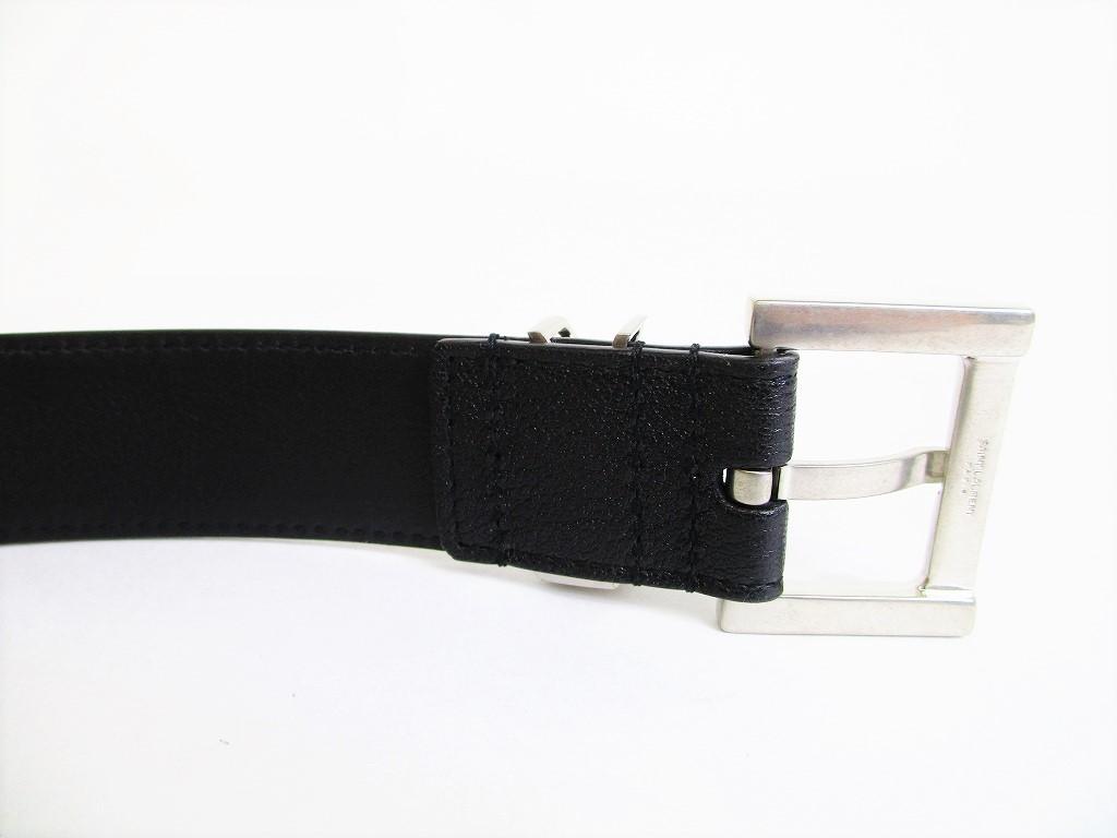 Authentic Saint Laurent Paris YSL Yves Saint Laurent Leather Belt Size 89-99cm #7974 Refurbished