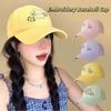 Хлопковая бейсболка с буквой Корейская кепка-snapback Модная кепка с козырьком с изображением кошки Лето