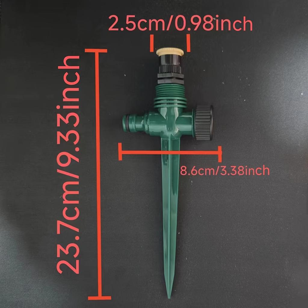 1PC 360° Garden Sprinkler Rotation Irrigation Watering System Automatic Agriculture Lawn Farm Greenhouse Spray Nozzle Tool.