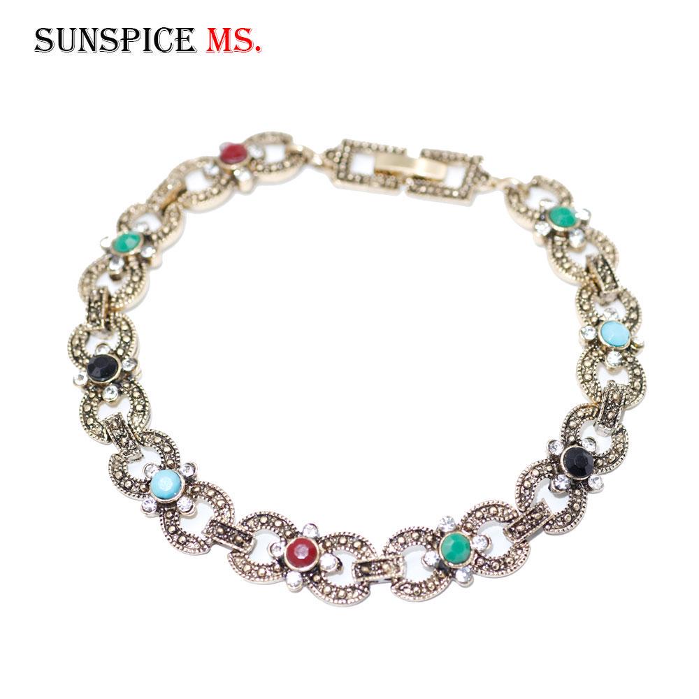 Золотой, серебряный цвет, браслет-подвеска, богемный ретро-браслет, этнические свадебные украшения, свадебный подарок