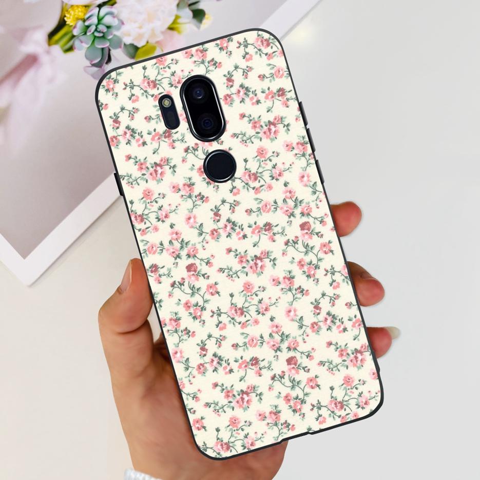 For LG G7 thinQ Case G710EM LM-G710 G710 Luxury Painted Cover Soft Silicone Phone Cases For LG G7 ThinQ Back Covers 6.1'' Bumper