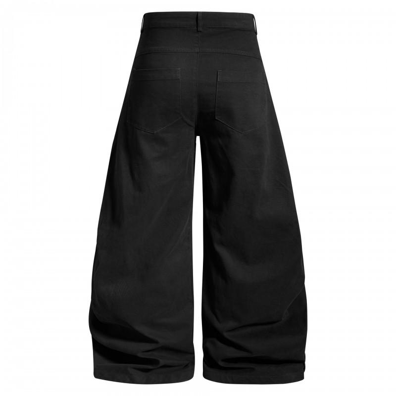 Unisex Streetwear Cargo Pants With Snap Button Fly Loose Fit Cotton Trousers Men Women Casual Wear