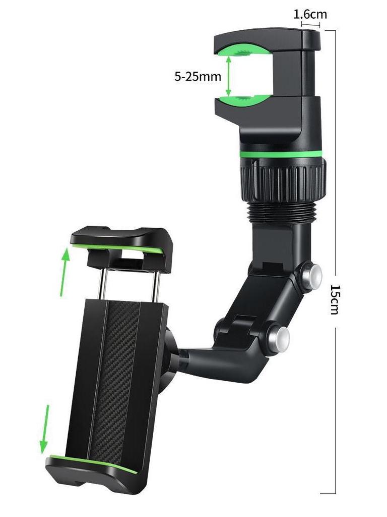 2025 Автомобильный держатель для телефона на зеркало заднего вида с вращением на 360° - Бесплатная доставка