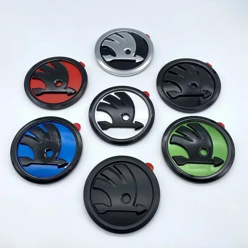 CHC1 2026 Hot For SKODA 100mm Front Emblem for SKODA Superb Fabia Octavia Citigo Kodiaq Karoq Kamiq Yeti Rapid Scala Vision Car Rear