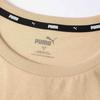 Puma Футболка Ess Tee с логотипом и принтом, прямая, повседневная, с круглым вырезом, коротким рукавом, мужские топы, бежево-коричневый цвет 671260-21