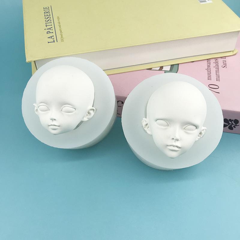1 шт. Полимерная глина Голова Скульптура Sculpey Ручные Инструменты 3D Лицо Ребенка Силиконовые Формы Форма Человеческого Лица DIY Модифицированные Аксессуары для Кукол