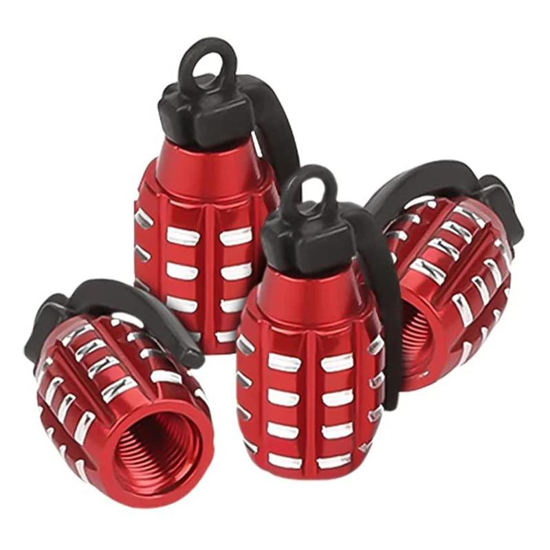 Car Tyre Valve Stem Cover Air Dust Cap Tire Valve Cap Aluminum Alloy For Bus Truck Motorcycle Bike Wheel Rim Valve Stem Cover