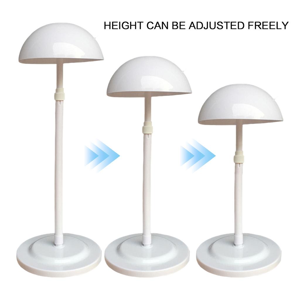 Wig Stand Adjustable Height Easy to Install Support Wig Display Stand for Styling Wig Hair Drying Display