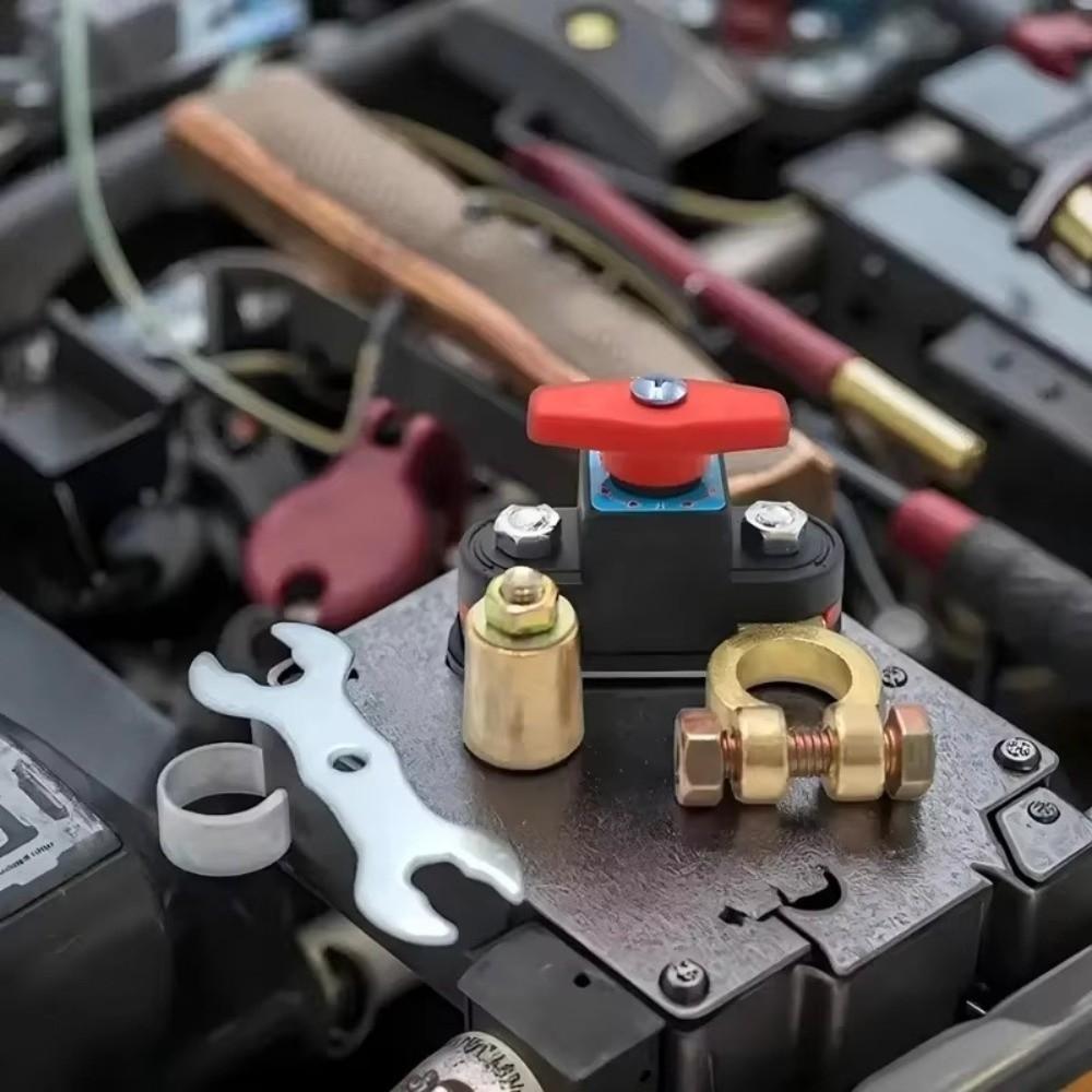 12V 24V Power Cut Off Switch Brass Terminal Master Power Switch For Cars Truck RV Boat Trailer