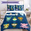3pcs Custom Name Cartoon Octonauts Bedding Set Duvet Cover Closure Includes 1 Duvet Cover & 2 Pillowcases for All Seasons Bedroom Decor