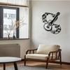 Minimalist Metal Art Wall Note Sculpture Iron Music Decor Gift For Musician Home Studio