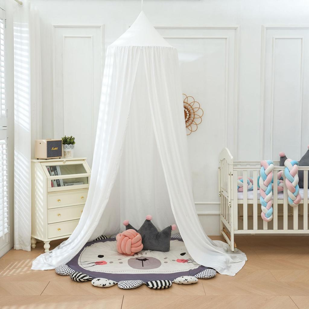 Dome Bed Curtain Children's Windscreen Crib Surround Bed Head Decoration Shading Mosquito Net Bed Tent Large Size Castle Game