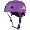 Micro Scooter Helmet LED Floral Purple M Size CE Certification Comes with Outer Box Comes with LED Light Light and Material Helmet Kickboard Kick