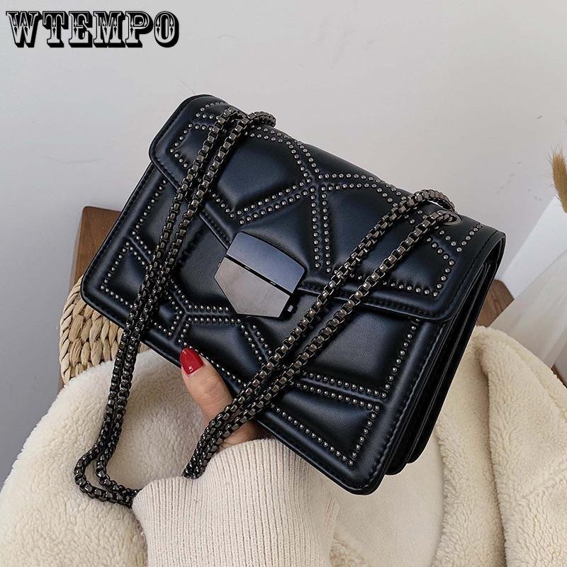 Advanced Westernized Women's Shoulder Bag Versatile Chain Underarm Bag Single Shoulder Crossbody Bag Ins Style Small Square Bags