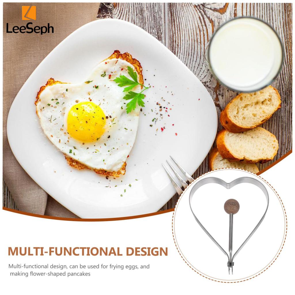 Egg Rings For Frying Eggs, Stainless Steel Ring Molds for Cooking Egg, Egg Ring Mold Cooking Ring In Star Heart Shaped Egg Mold