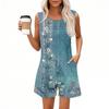 Womens Casual Sleeveless Jumpsuit Tank Top Jumpsuit Shorts Rompers With Pockets